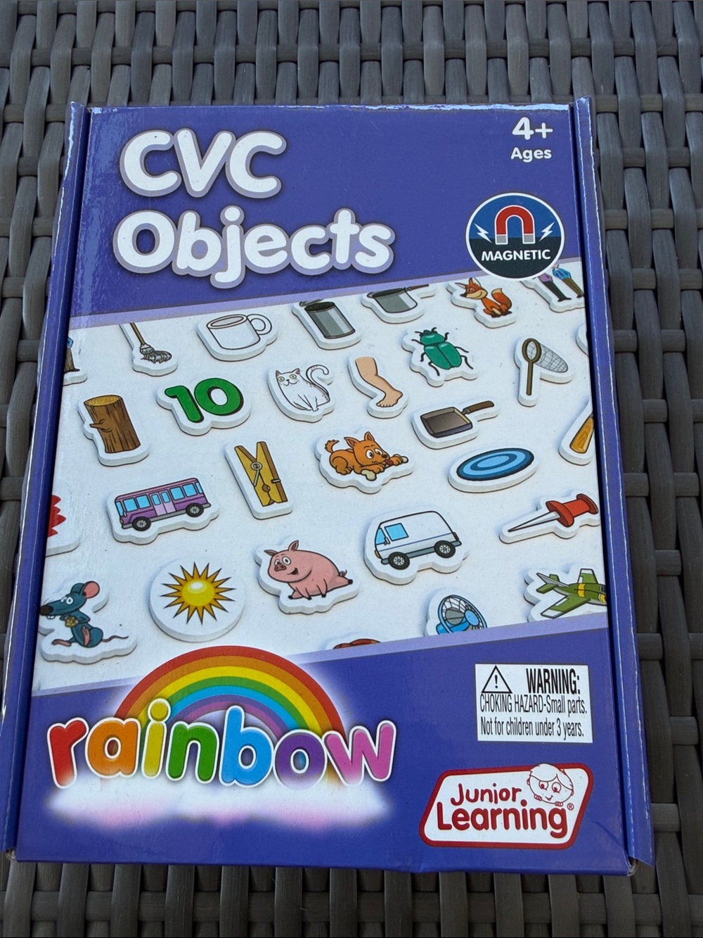 Rainbow CVC Objects Magnetic Learning Set with Multicolor Pieces
